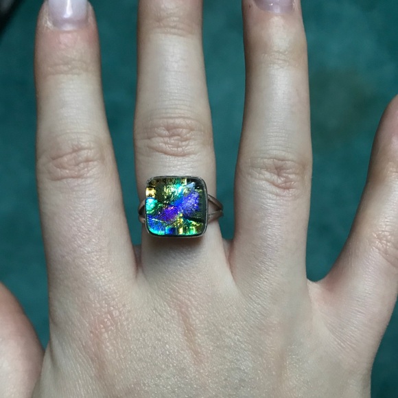 Multicolor Glass Ring - Picture 2 of 5